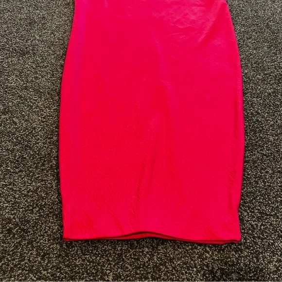 BY TOGETHER Gala Satin Skirt - Hot Pink - Picture 10 of 10